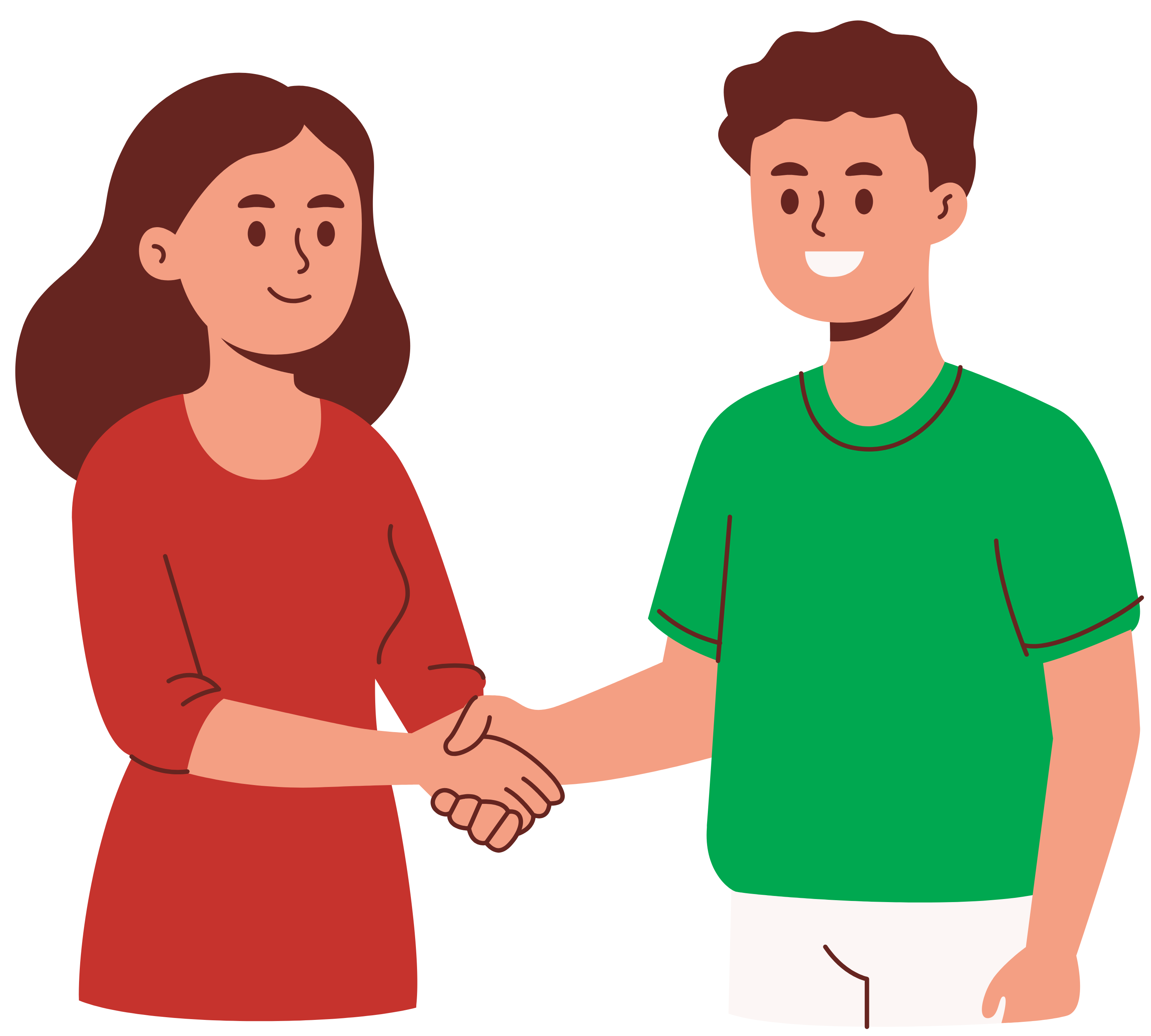 Image of a two people shaking hands